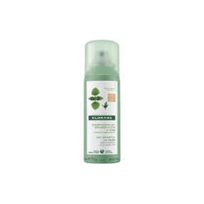 KLORANE Dry Shampoo with Nettle Oil Control Ξηρό Σαμπουάν με Τσουκνίδα για Καστανά-Σκούρα Λιπαρά Μαλλιά 50ml